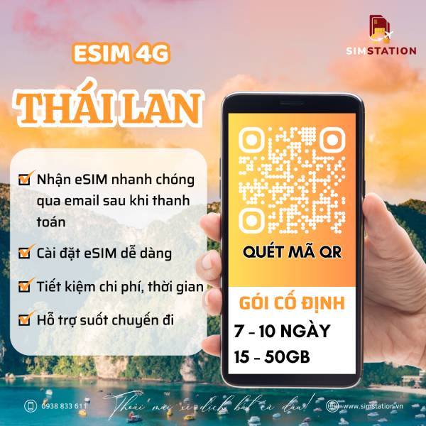 eSIM Thái Lan - Gói Cố Định