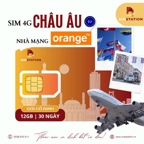 Sim Châu Âu Orange - Gói Cố Định