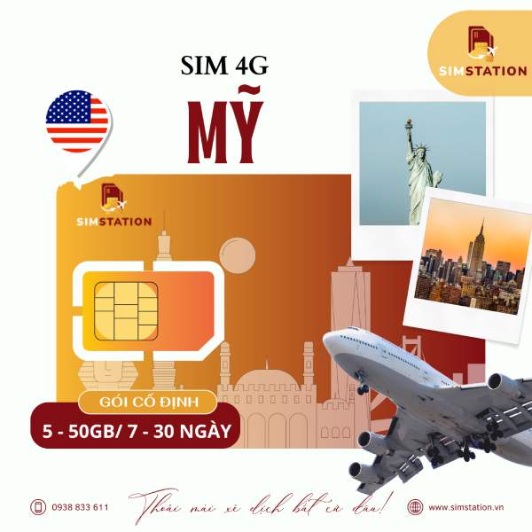 Sim Mỹ (Chỉ có data) - Gói Cố Định