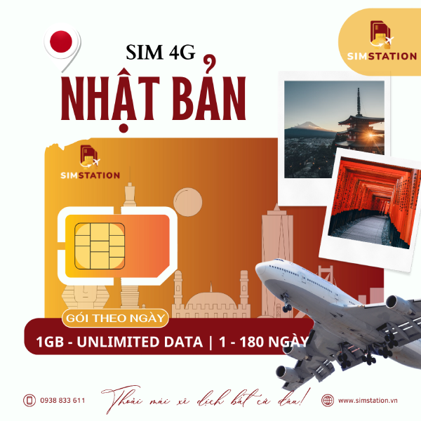 Sim Nhật Bản (Softbank) - Gói Theo Ngày