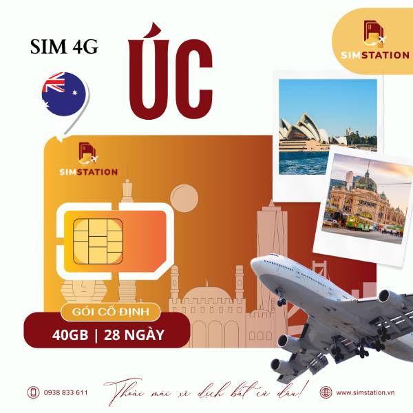 Sim Úc Nghe Gọi Local - Gói Cố Định