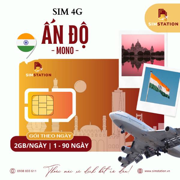 Sim Ấn Độ Mono - Gói Theo Ngày