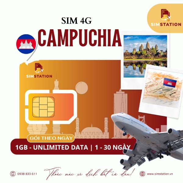 Sim Campuchia - Gói Theo Ngày