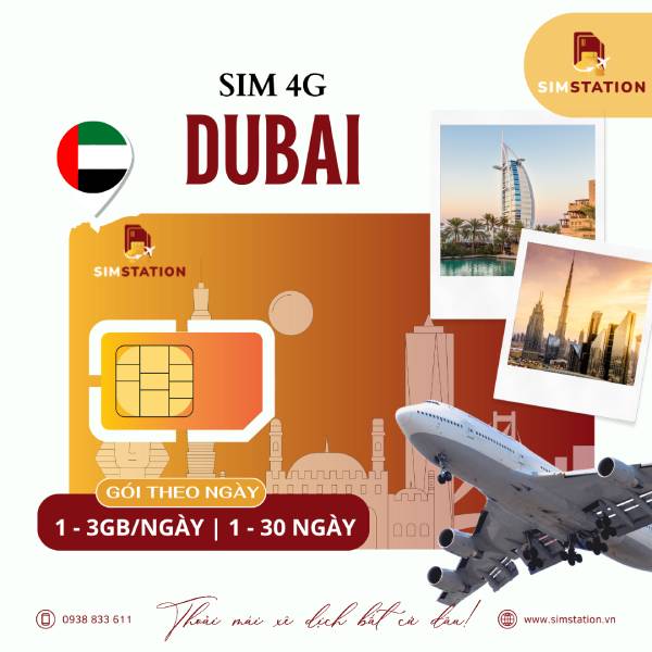 Sim Dubai - Gói Theo Ngày