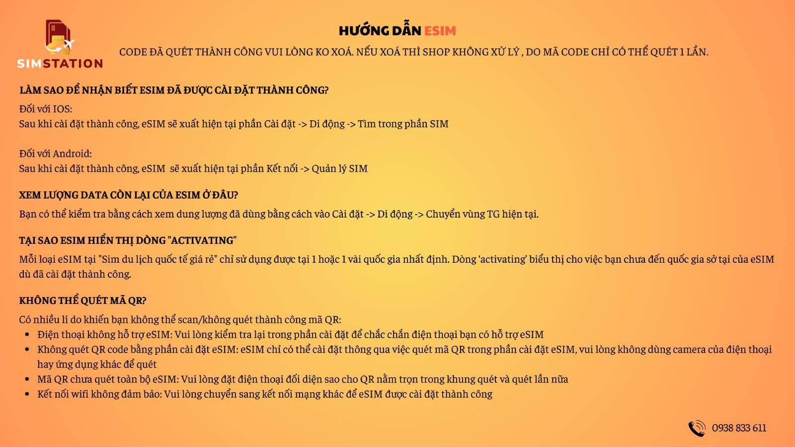 Hướng dẫn Esim