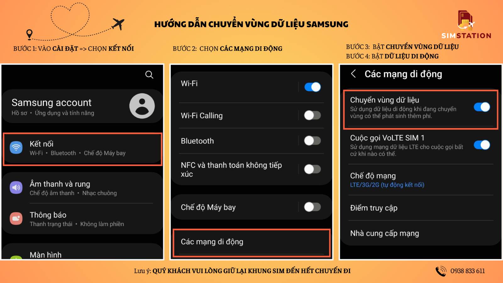 HƯỚNG DẪN CHUYỂN VÙNG DỮ LIỆU SAMSUNG